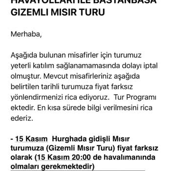 Coral Travel- Mısır Turu- Ekstra Tur Kaosu