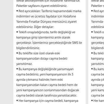 Vodafone İnternet Paketi Hayal Kırıklığı