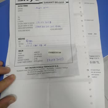Skytech Hatalı Ürün Sıfır Kullanılmamış