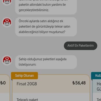 Vodafone Ek Paket İptal