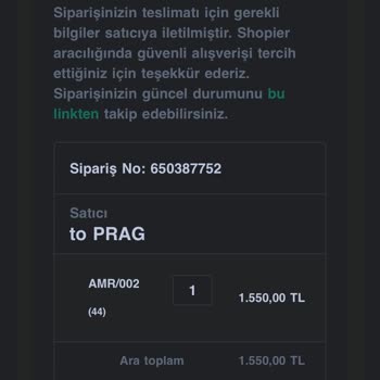 Shopier Ürünümü İade Etmesini Ve Paramı İade Etmesini İstiyorum