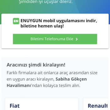 Enuygun.com PNR Kodu Göndermiyor