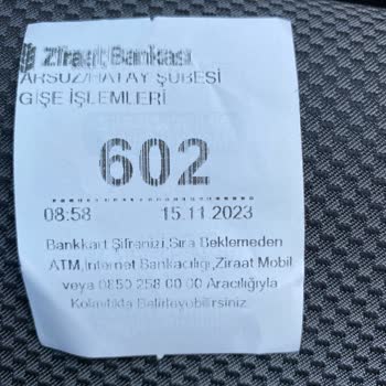 Arsuz Ziraat Bankası İşlem Yapmıyor