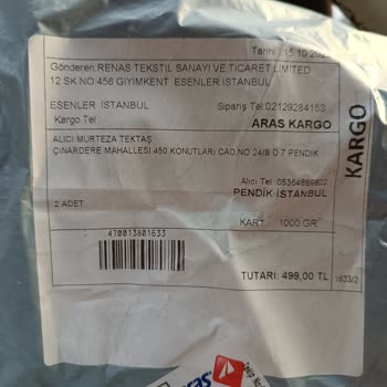 Ödemeyi Alan Aras Kargo Acil Çözüm