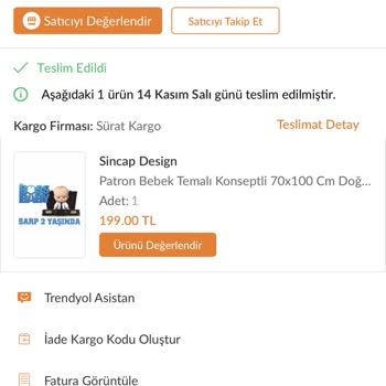 Sürat Kargo Teslim Edildi Olarak Görünüp Gelmeyen Kargo