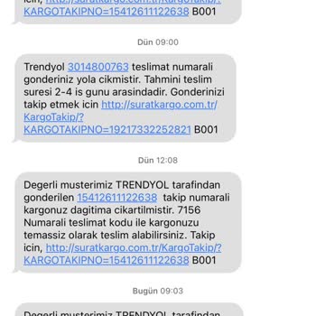 Sürat Kargo Teslim Edildi Olarak Görünüp Gelmeyen Kargo