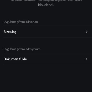 Sim Kart Değişim Hatası Papara