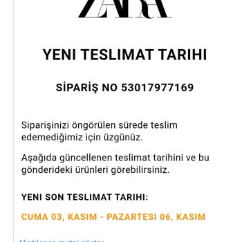 Zara Ürün Aldım Ama Bir Ay Oldu Gelmedi Kimseye De Ulaşamıyorum