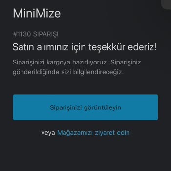 minimizee.com Siparişimi Vereli Yaklaşık 10 Gün Oldu Ancak Henüz Bir İşlem Yapılmadı