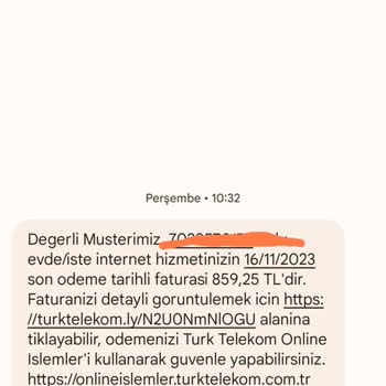 Türk Telekom Usulsüz İşlem Fahiş Fatura