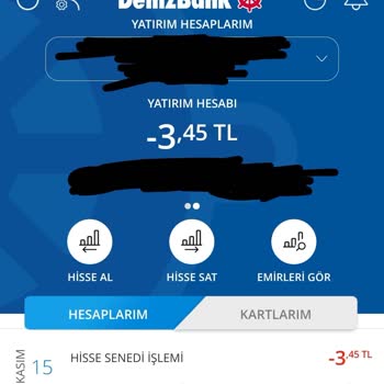 Denizbank Dgr Diğer Bakiye Transferi Adı Altında Belirsiz Kesintiler!