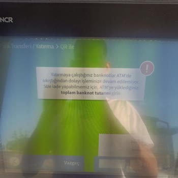 Garanti Bankası ATM'sine Para Sıkışması