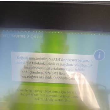 Garanti Bankası ATM'sine Para Sıkışması