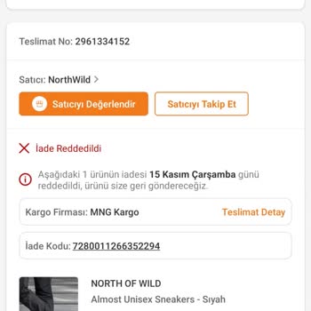 Trendyol İade Talebinin Haksız Şekilde Reddedilmesi