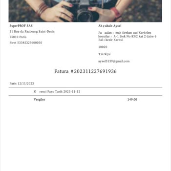 Superprof Habersiz Para Kesintisi