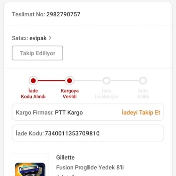 Trendyol Ürünü İade Ettiğim Halde 15 Gündür 709.90 Tl Benden