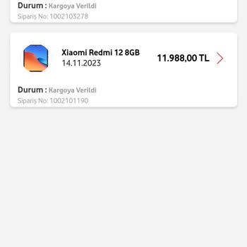 Vodafone Cihazımın Kargo Takip Numarası Yok