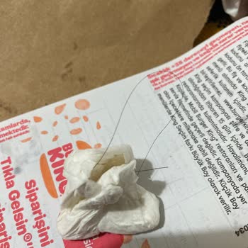 Burger King İçinden Maalesef Kıl Çıktı.!