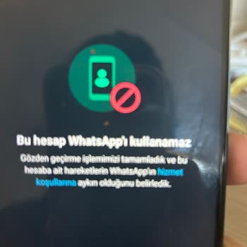 WhatsApp Hesabımı Kullanıma Yasakladı
