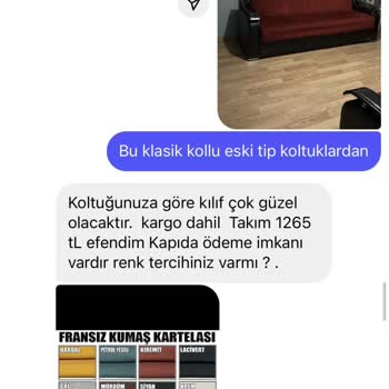 Koltuk.sandalye.kiliflarim (Instagram) Sattıkları Örtünün Arkasında Durmuyorlar