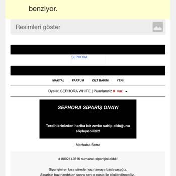 Sephora İndirim Sipariş İptali