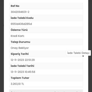Doğtaş Ruum Store İade İsteğimi Gerçekleştirmeden Kargoya Verdi