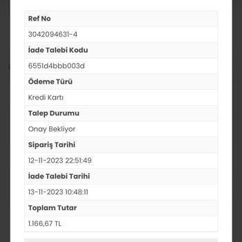 Doğtaş Ruum Store İade İsteğimi Gerçekleştirmeden Kargoya Verdi