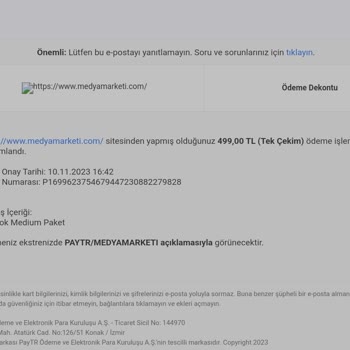 Medyamarketi.com Hizmet Sonrası Destek Yok!