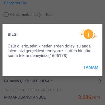 Turkiye İs Bankası Western Union Teknik Hatası