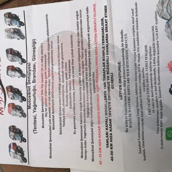 Mototente Motosiklet Tentesi Hayal Kırıklığı