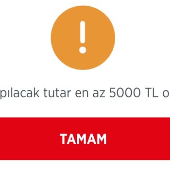 Ziraat Borsa 5000TL Alt Sınır Uyguluyor