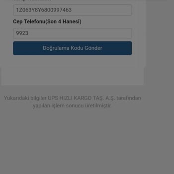 UPS Hatalı Kargo Takip Bildirimi Ve Ulaşılamayan Müşteri Hizmetleri