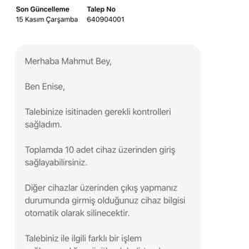 Hepsipay Çoklu Cihaz İzni