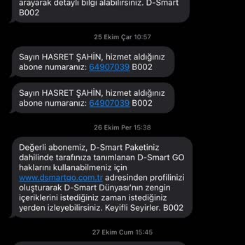 D-Smart Aynı Adrese 2 Abonelik Kurulumu