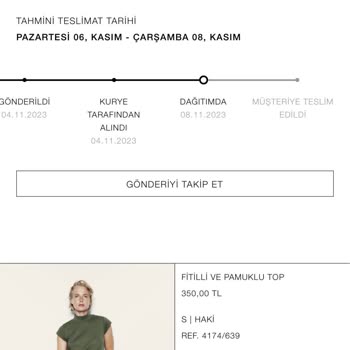 Zara 19 Parça Aldığım Ürünü Teslim Gösterip, 2 Parçasını Gönderdi