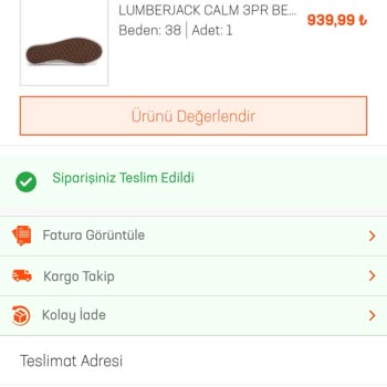 In Street Yanlış Ürün Gönderimi