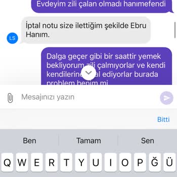 Getir Yemek Siparişi Ve İade Sorunu