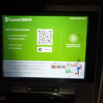 Garanti BBVA Paramı Çektim Kartımı Verdi Parayı Vermedi