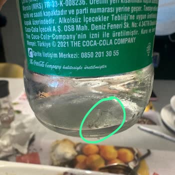Sprite Şişemin İçinde Balık Dışkısına Benzer Maddeler