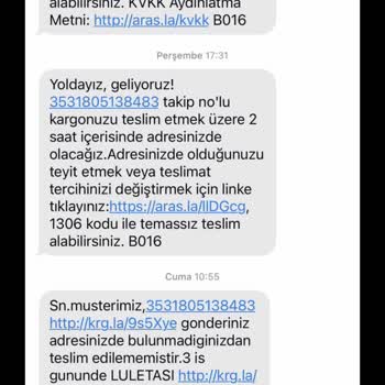 Aras Kargo'nun Sunabildiği Kalitesiz Hizmet