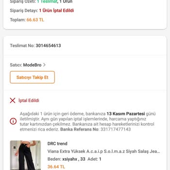 11.11 İndirimleri Trendyol İptal Edilen Ürünüm Tedarik Edilsin