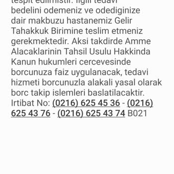 Marmara Üniversitesi Pendik Eğitim ve Araştırma Hastanesi Gitmediğim Hastane Usulsüz Para Talebinde Bulundu