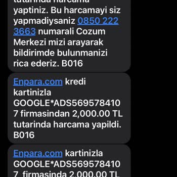 Enpara Hesabımda Güvenlik Açığı Olduğu İçin Param Çekildi