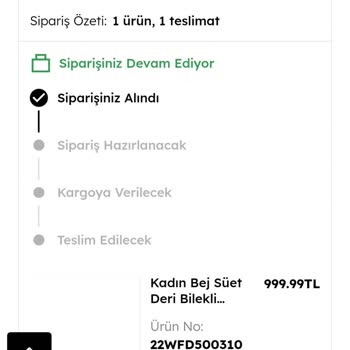 Derimod Dan 12 Günde Gönderilmeyen Ürün