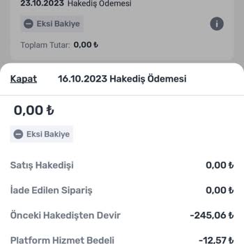 Trendyol Gönderimi İptal Ürünümüzün Kargo Faturası Tahsil Edildi