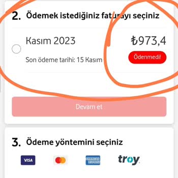Vodafone Yanlış Fatura Göndermekte