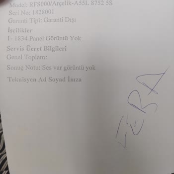 Arçelik Görüntü Yok Ses Var Şikayet