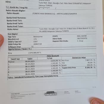 Türkiye Sigorta Onay Alınmadan Yapılan Konut Kredisi