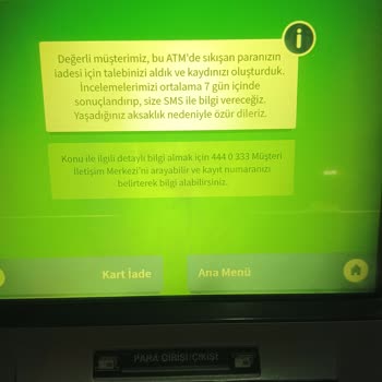 Garanti BBVA Garanti ATM'si Paramı Yuttu!