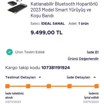 Teknosa İade İptal Etmesi